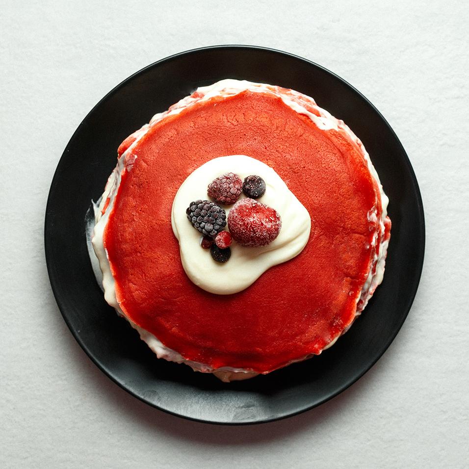 Red Velvet Crepe Cake