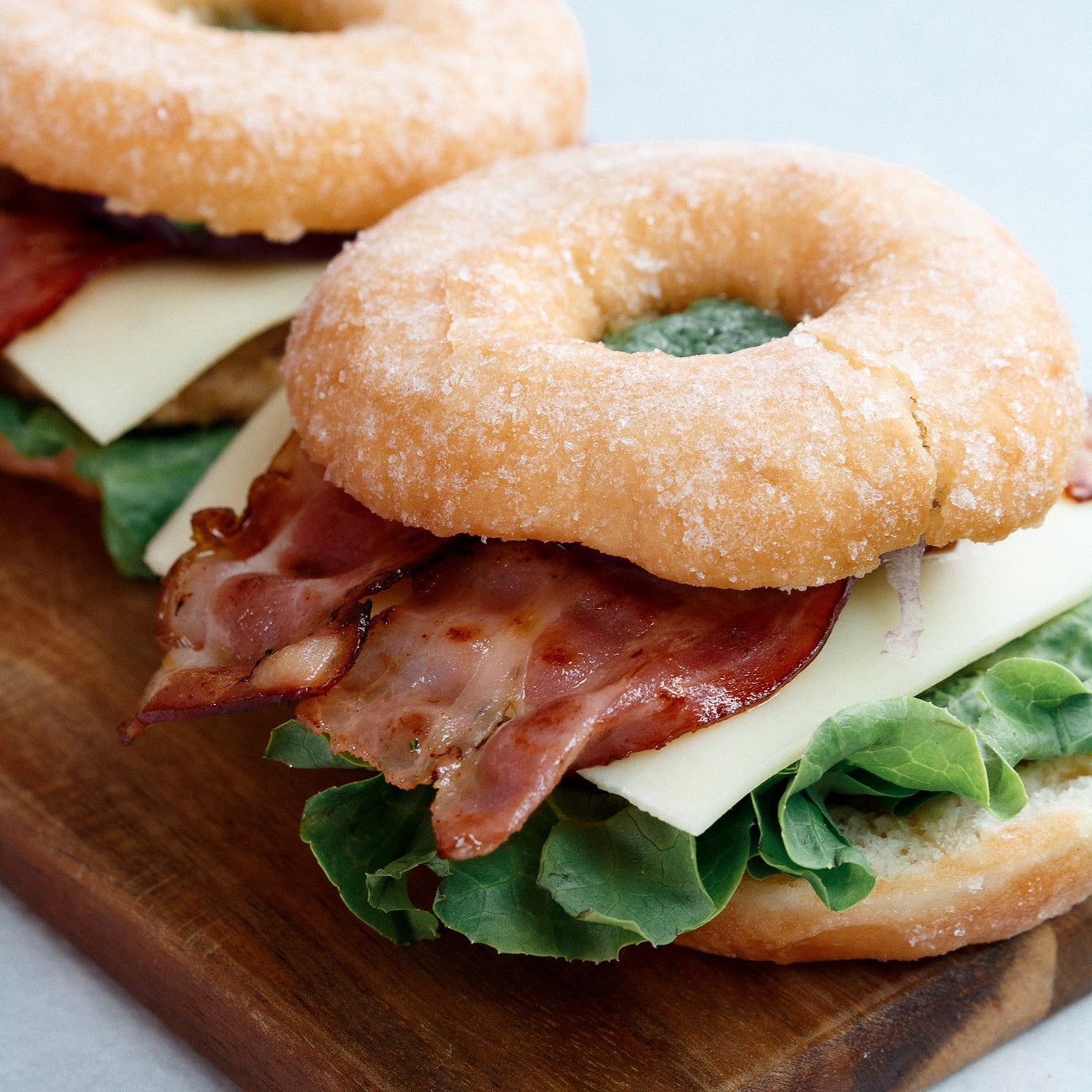 Glazed Donut Chicken Burger