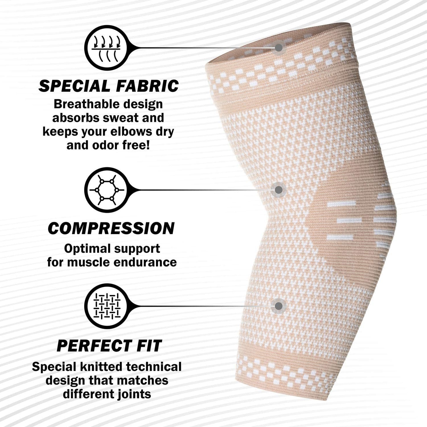 PowerLix Elbow Brace Compression Support