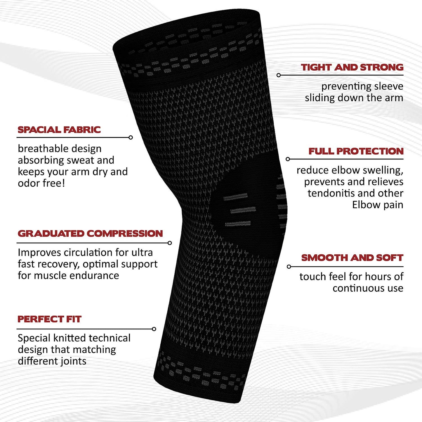 PowerLix Elbow Brace Compression Support