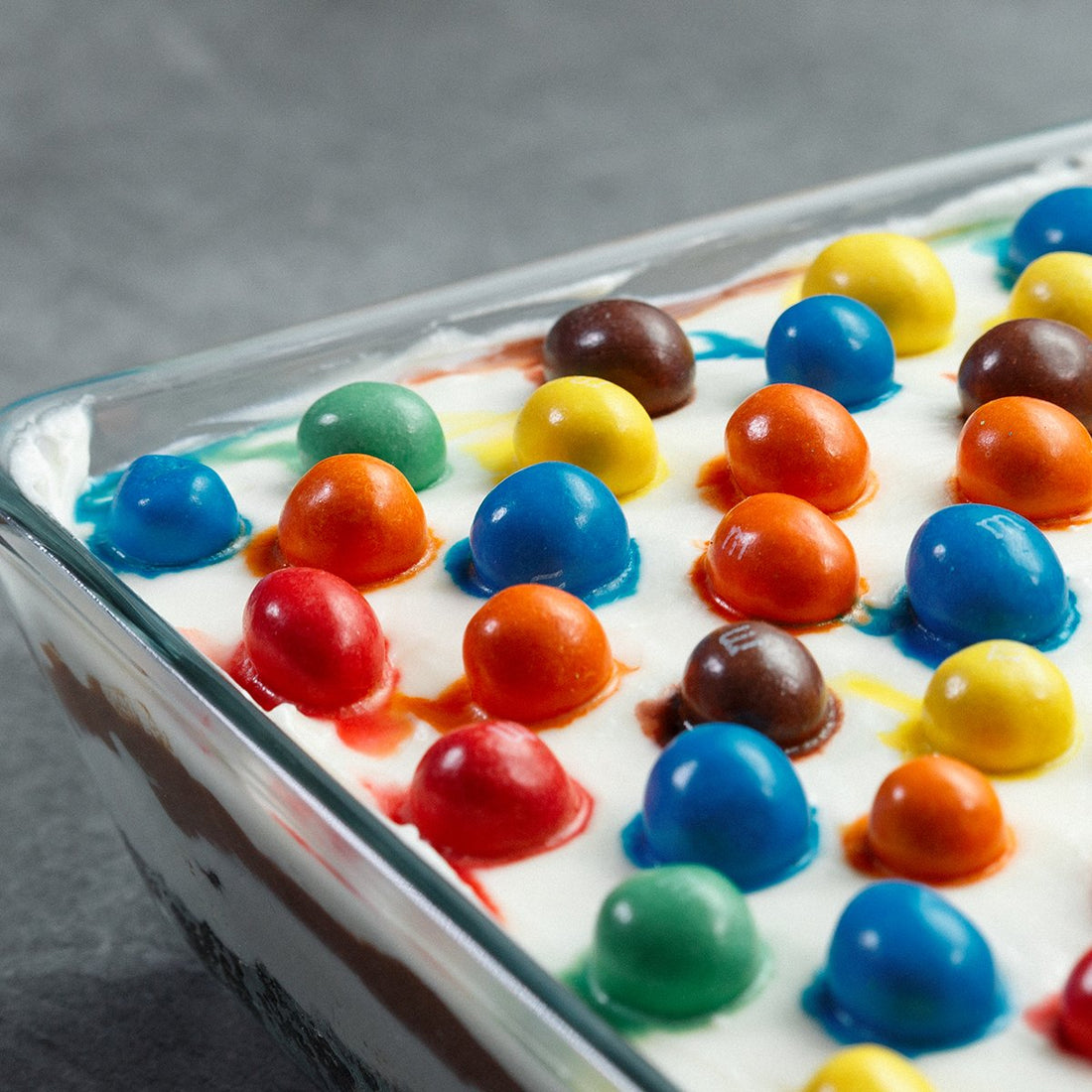 Chocolate M&M’s Lasagna